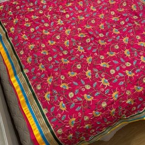 Yellow / Pink Punjabi Anarkali Indian outfit